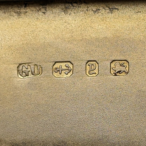 1898 British Antique Sterling Silver Cigarette Case 96g George Unite